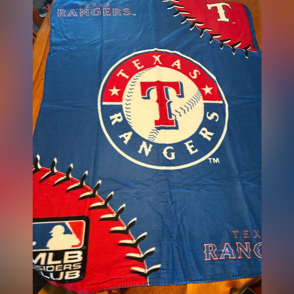 MLB Texas Rangers Throw Blanket